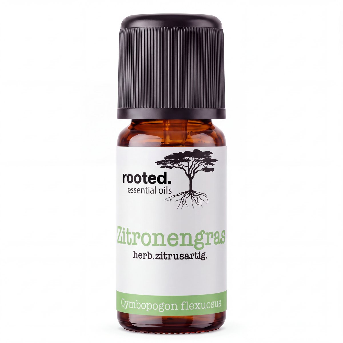 rooted. Zitronengrasöl 10ml – naturreines ätherisches Öl (Cymbopogon flexuosus)