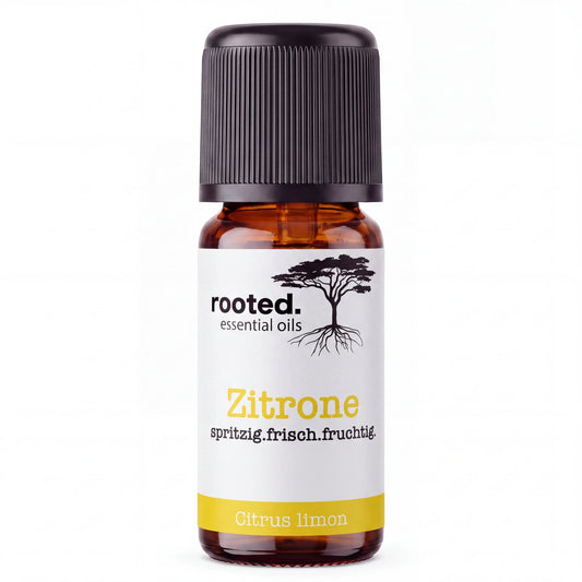 rooted. BIO Zitronenöl 10ml – naturreines ätherisches Öl (Citrus limon)